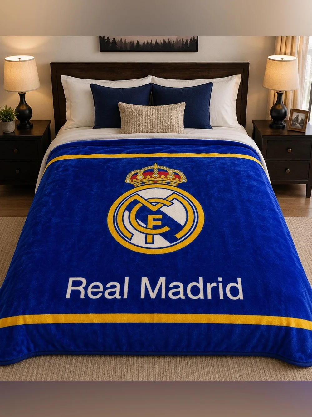 Real Madrid Plush Bed Blanket